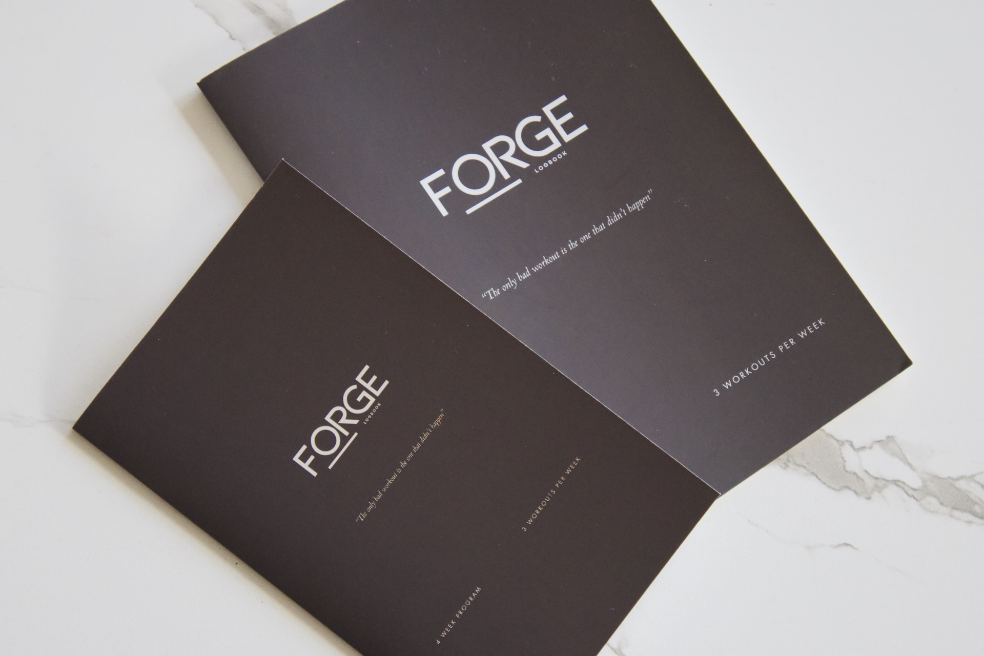 Custom training logbook - front cover