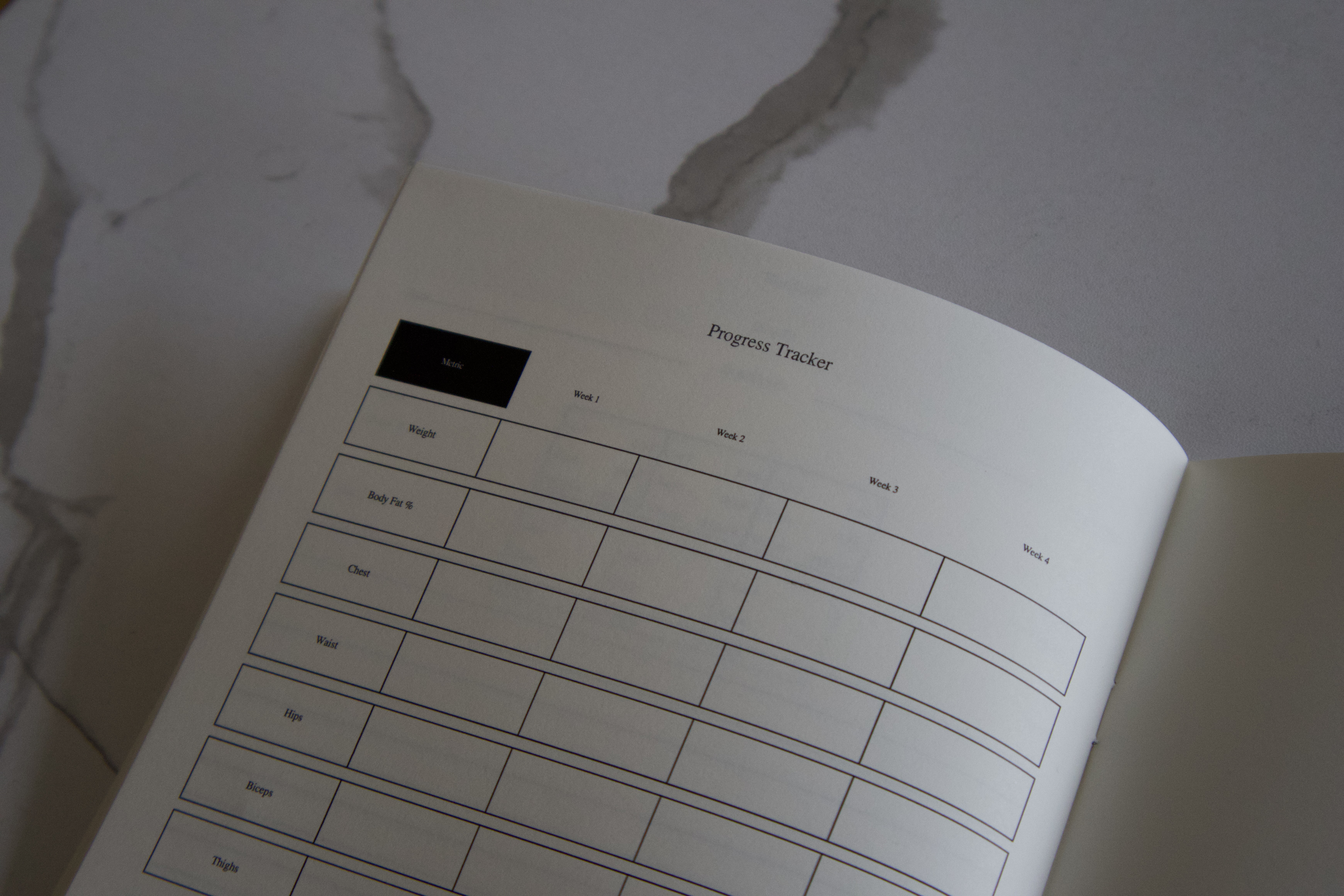 Custom training logbook - detail view